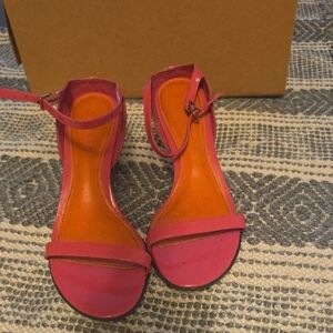 Women's Pink Ankle-Strap Sandal Ralph Lauren